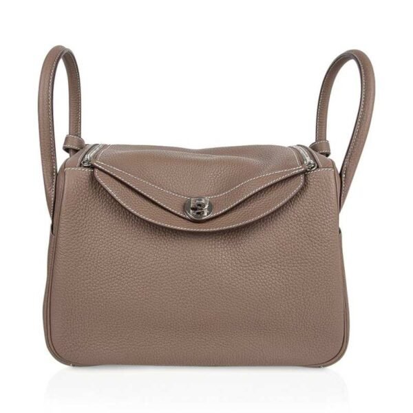 Lindy 30 Bag Coveted Etoupe Clemence Leather Palladium