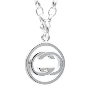 Sterling Silver Interlocking G Pendant Necklace