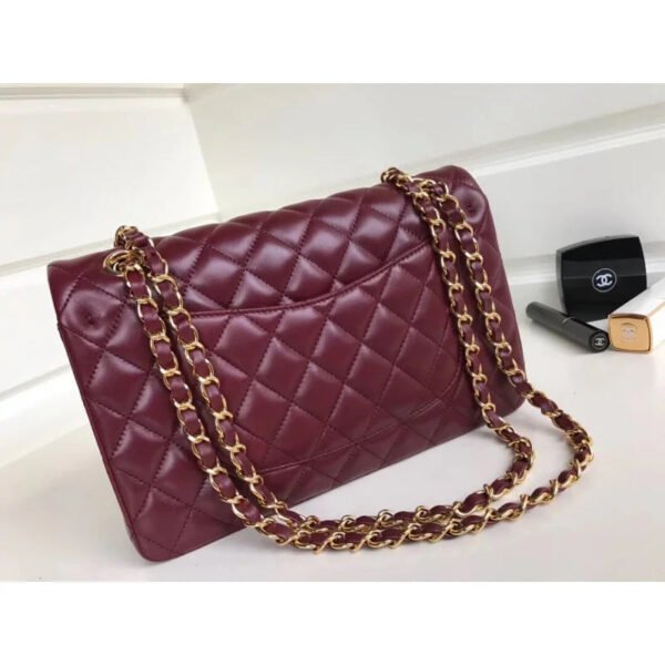 8F3B55E7-2334-D9F1-8923-30D528404733.jpg Chanel 1112 Burgundy Medium Size 2.55 Lambskin Leather Flap Bag