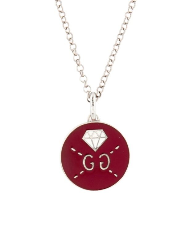 8F881B92-A288-48BD-F531-0E7D493DBD62.jpg Enamel Ghost Pendant Necklace