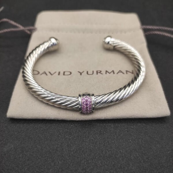 909E680F-9FA1-FA6E-B506-71DD9CE1C775.jpg Classic Cable Station Bracelet Sterling Silver with Pave Diamonds, 7mm