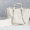 Chanel Small Shopping Bag Silver Hardware Cream For Women, Women&rsquo;s Handbags, Shoulder Bags 15.2in/39cm AS3257