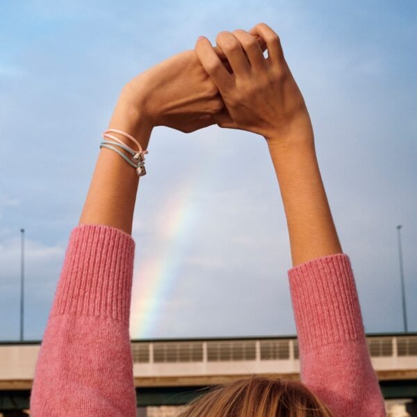 Silver Doudou Bracelet, Recycled SiLVer And Organic Cotton Cord