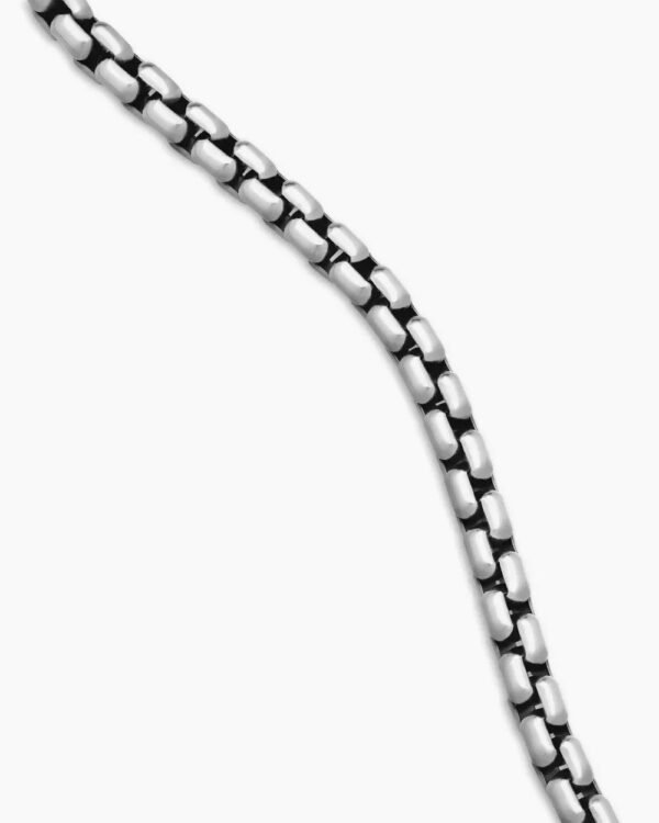 Box Chain Necklace Sterling Silver, 5mm - 55CM