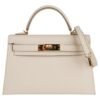 Kelly 28 Sellier Bag Craie Epsom Leather Gold Hardware