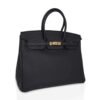 Birkin 25 Bag Plomb (Off Black) Togo Leather with Gold Hardware