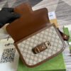 Gucci Horsebit 1955 Canvas Small Shoulder Bag