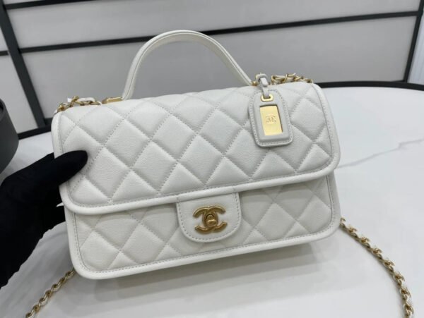 Chanel AS3653 22K Bag White For Women, Women&rsquo;s Bags 9.8in/25cm