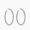979E5A13-D8DA-A268-A541-1B05E771D56D.jpg Cable Hoop Earrings Sterling Silver, 1.5in