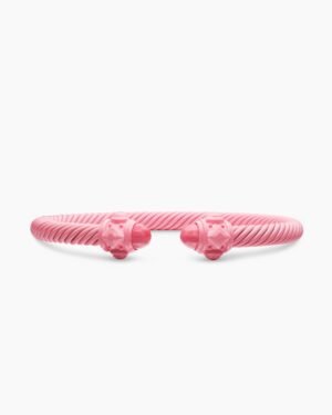 97D7DDB6-97B6-75E6-D684-E9A9F53CC79A.jpg Renaissance® Classic Cable Bracelet Pink Aluminum, 5mm
