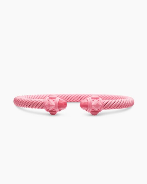 Renaissance&reg; Classic Cable Bracelet Pink Aluminum, 5mm
