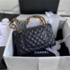 Chanel Classic Handbag Lambskin & Gold Metal A01112