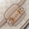 Gucci Horsebit 1955 Canvas Mini Shoulder Bag White Beige