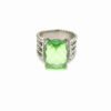 Petite Wheaton&reg; Ring Sterling Silver with Prasiolite and Diamonds