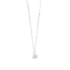 Volt One Small Pendant, White Gold And Diamond