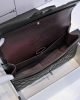 Chanel Large Classic Handbag Grained Calfskin & Silver Metal A58600