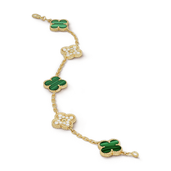 Vintage Alhambra bracelet, 5 motifs