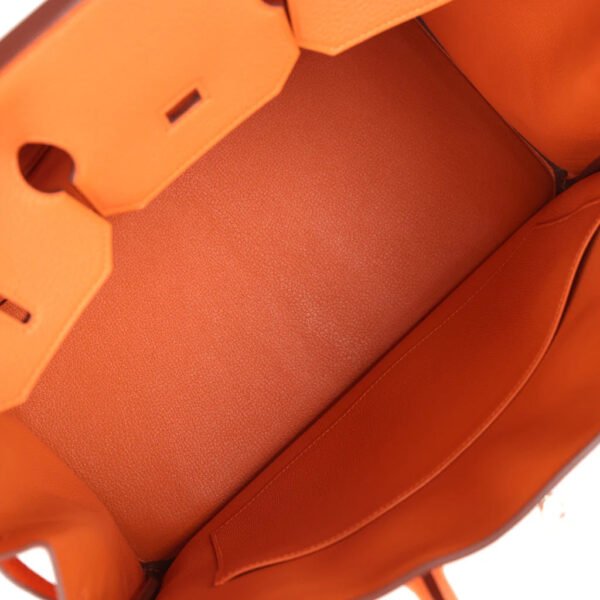 Birkin 30 Orange Togo Palladium Hardware
