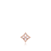 Color Blossom Star Ear Stud, Pink Gold And White Mother-Of-Pearl - Per Unit
