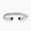 9BB4EE92-815F-465D-A142-577579C07E79.jpg Classic Cable Bracelet Sterling Silver with 14K Yellow Gold and Black Onyx, 7mm