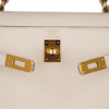 Kelly 25 Sellier Bag Craie Epsom Leather with Gold Hardware