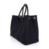 Garden Party 30 Bag Black Vache Country Leather with Palladium Hardware