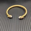 Cable Bracelet with Pearls & Diamond Accents  5mm