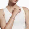 9E7BA0CD-368D-3D0B-E4D2-80EC7E8894EB_5e041cc8-e026-432b-b641-0c84a354d11e.jpg Helena Bracelet Sterling Silver with 18K Yellow Gold Domes and Diamonds, 4mm