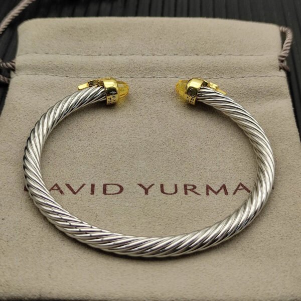 9E7FC819-1A7B-B1BC-7EAA-8D1FF177A8D5.jpg 5mm Cable Bracelet with Citrine & Diamond Accents