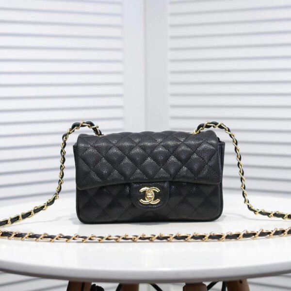 9E8B21E5-535E-96B0-8031-324CE5D0FE3E.jpg Chanel Mini Flap Bag Black For Women 7.8in/20cm A69900