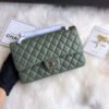 Chanel 1112 Green Medium Size 2.55 Lambskin Leather Flap Bag