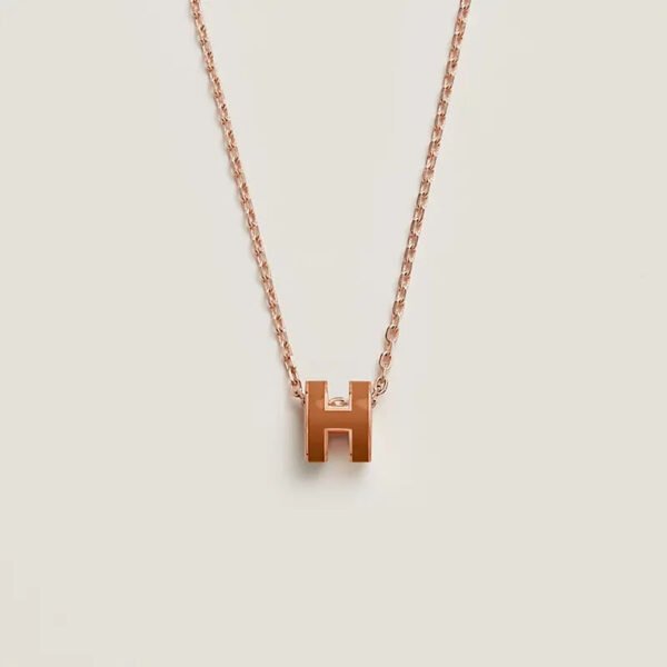 Mini Pop H pendant - Orange Soie