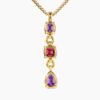 A352834D-CDB4-B9F9-3EFD-9E05A2B475EF.jpg Marbella Y Pendant 18K Yellow Gold with Amethyst and Rhodolite Garnet, 57.8mm