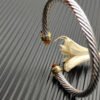 A36745C2-51C4-F79A-E179-967453B6BB31.jpg 5mm Cable Bracelet with Champagne & Diamond Accents