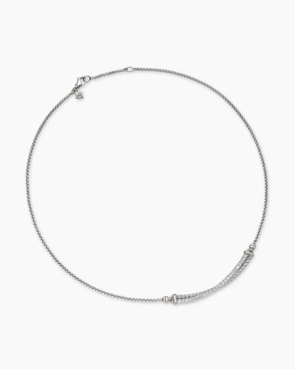 A37BCA81-B68D-22F0-F826-E079D5E38ADE.jpg Crossover Bar Necklace Sterling Silver with Diamonds
