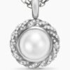 Pearl Classics Cable Halo Amulet Sterling Silver with Diamonds