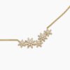 Starburst Cluster Station Necklace 18K Yellow Gold with Diamonds