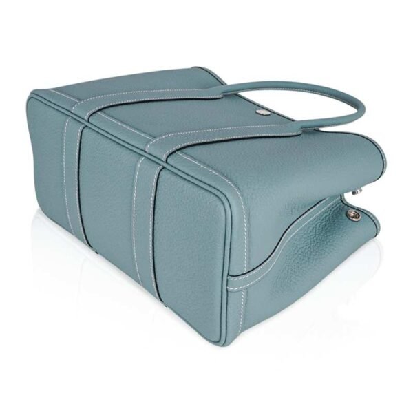 Bag Garden Party 30 Bag Ciel / Vache Country Leather Palladium New w/Box