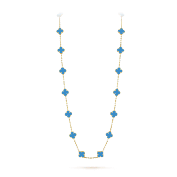 Vintage Alhambra long necklace, 20 motifs