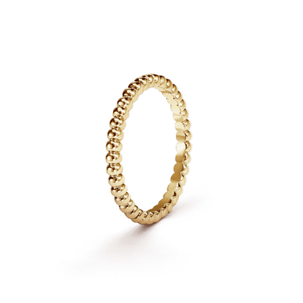 Perlee pearls of gold ring, small model