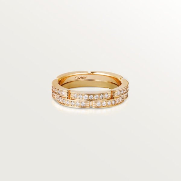 A5F78E6E-CC4A-DE46-F317-A83FC985279B_f2dd29ab-52ba-4ba1-9409-36557be77c0c.jpg MAILLON PANTHÈRE WEDDING BAND, 2 HALF DIAMOND-PAVED ROWS