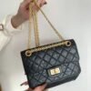 A62C99FA-4456-7F29-FE57-63F290E39EB5.jpg Chanel Mini 2.55 Handbag Black For Women Gold Toned Hardware 7.8in/20cm AS0874 Y04634 94305
