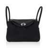 Lindy 26 Bag Black Clemence Leather with Palladium Hardware