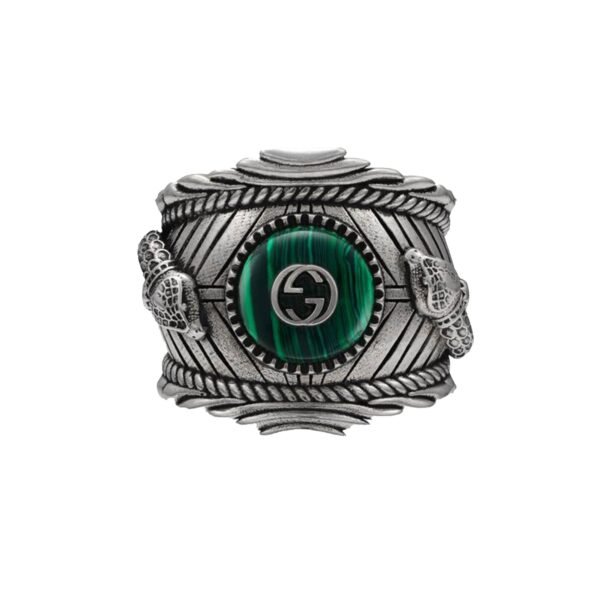 Medium Feline Head Sterling Silver Ring