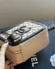 CHANEL Grained Calfskin CC Filigree Vanity Clutch With Chain