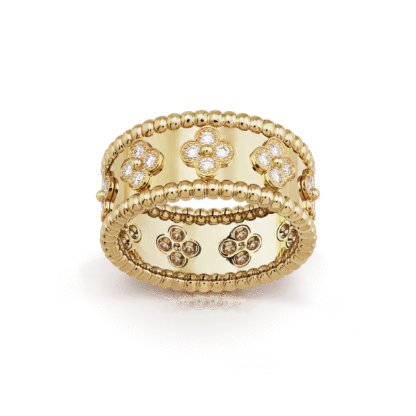 Perlee clovers ring, medium model