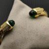 7mm Cable Bracelet with Peridot & Diamond Accents