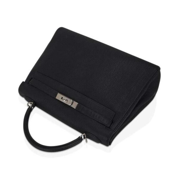 A7DFF168-597C-F882-D8A5-5FEAA407FF50.jpg Kelly 28 Retourne Bag Black Togo Leather with Palladium Hardware