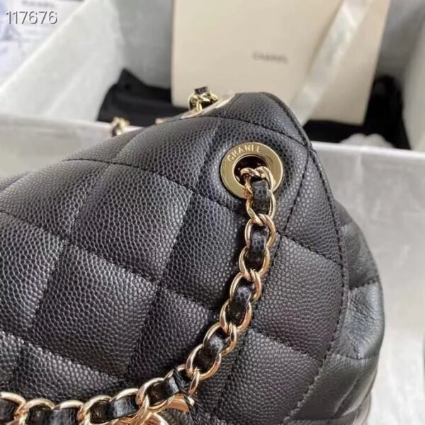 A813B52E-1770-FDD3-E9F2-DA0CC9A376C8.jpg Chanel Duma Backpack Gold Toned Hardware Black For Women, Women’s Bags, Shoulder Bags 9.4in/24cm AS1371