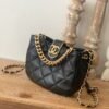 Chanel Small Hobo Bag Gold Hardware Black For Women, Women&rsquo;s Handbags, Shoulder Bags 7.5in/19cm